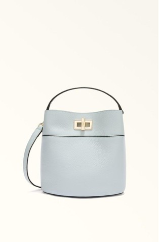 Mini kožna bucket torbica