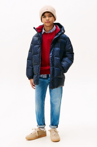 Essential prošivena jakna s kapuljačom