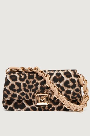 Leopard-print crossbody bag