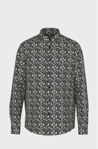 Regular fit košulja s uzorkom logotipa