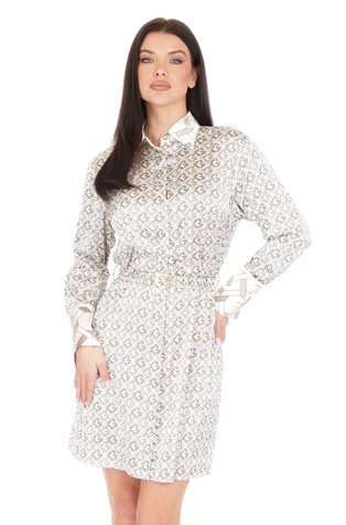 Mini košulja-haljina s uzorkom logotipa