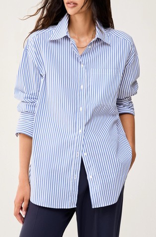 Oversized fit košulja od popelina