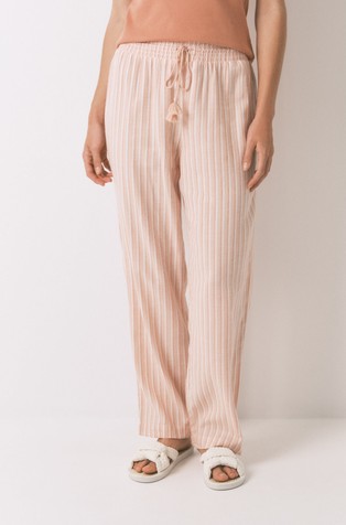 Flanelski donji dio pidžame s prugastim uzorkom