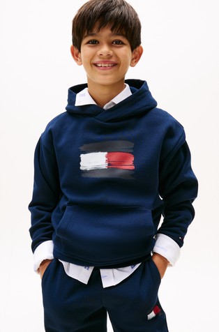 Pulover od mješavine pamuka s kapuljačom