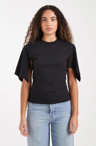 TSMARIA split sleeve detail T-shirt