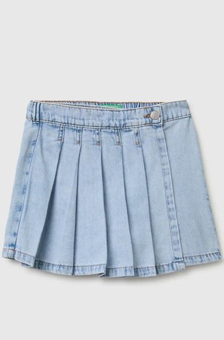Denim kratke hlače s plisiranim umetkom