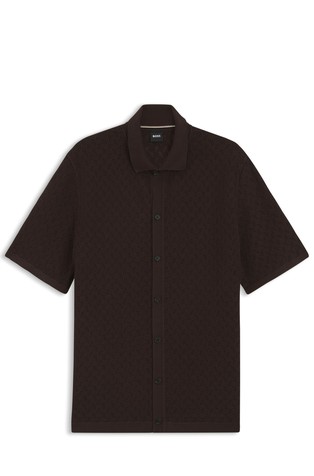 Pamučni kardigan kratkih rukava s polo ovratnikom