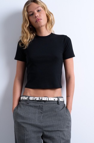 TSEVERYDAY cropped cotton T-shirt