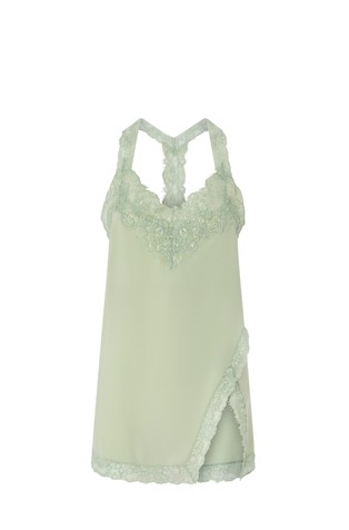 Svileni top s čipkom