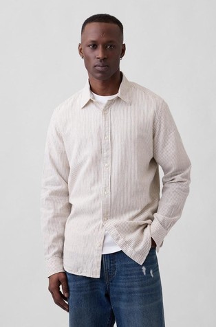 Muška košulja od mješavine lana