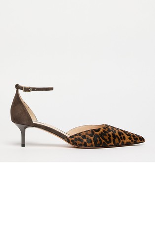 Hair leather sandal