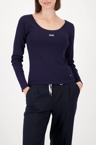 Majica dugih rukava s ukrasnim kamenčićima