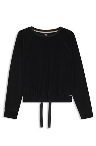 Pulover od mješavine pamuka s monogram vezicom