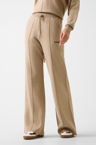 Pleten donji dio trenirke sa zvonastim nogavicama