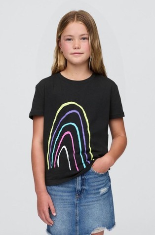 Majica kratkih rukava s printom za djevojčice