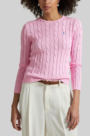 Cable-Knit Cotton Crewneck Jumper