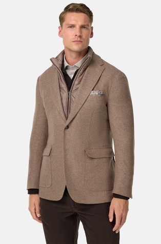 Sako od mješavine vune s uklonjivim prošivenim umetkom