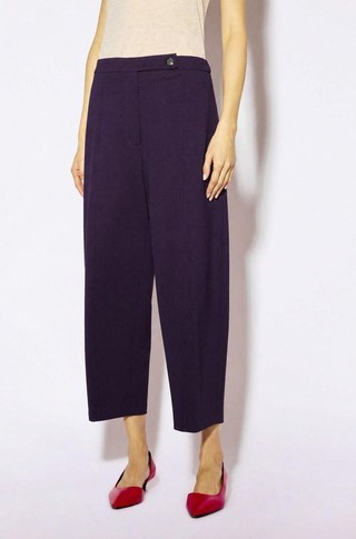 Cropped punto milano trousers