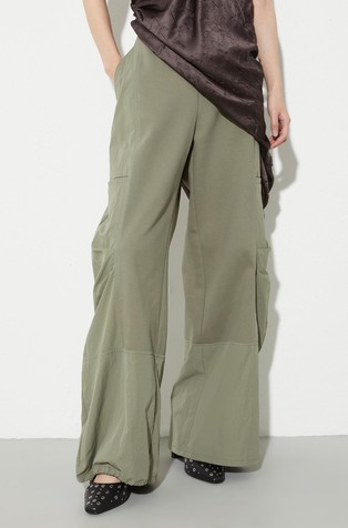 Cotton-jersey and nylon trousers