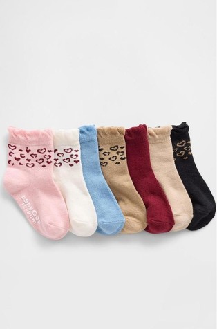 Paket od 7 pari čarapa za djecu djevojčice