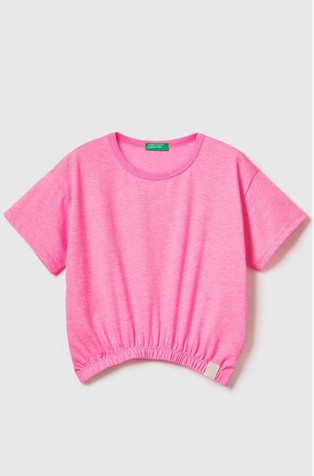 Boxy fit majica s elastičnim rubom