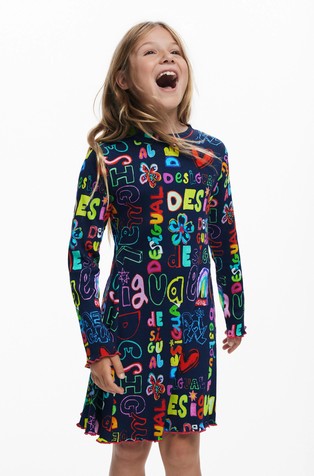 Haljina dugih rukava s logotipima