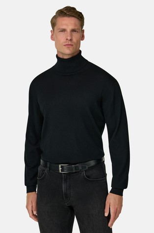 Turtleneck Jumper in Extrafine Merino Wool