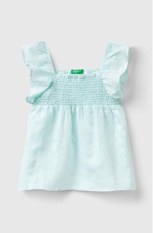 Relaxed fit bluza od mješavine lana