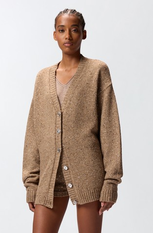 Kardigan s ukrasnim kamenčićima