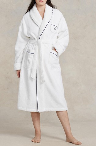 Pamučni ogrtač za poslije kupanja sa šal ovratnikom