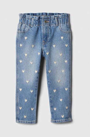 Jeans hlače s vezovima za djecu djevojčice