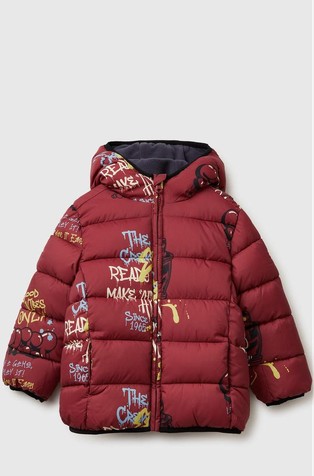 Rain Defender prošivena jakna s kapuljačom i uzorkom