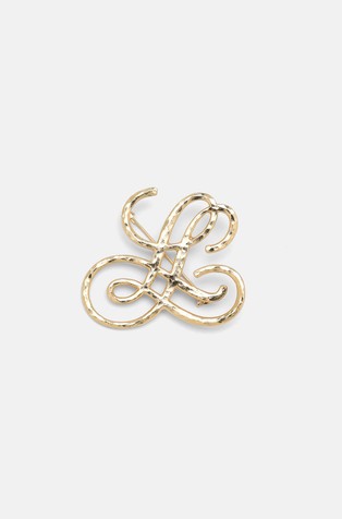Monogram brooch
