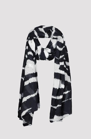 Viskozni šal sa zebrastim uzorkom