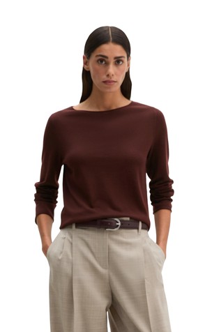 Slim fit pleten pulover od merino vune