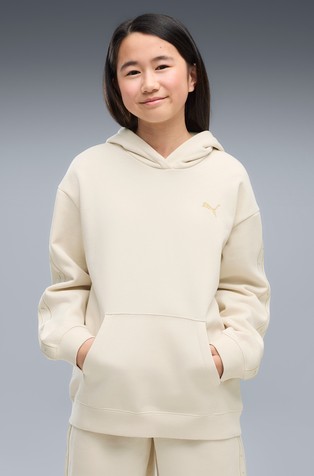 Essentials relaxed fit pulover s kapuljačom i logo trakom
