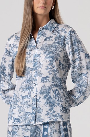 Regular fit košulja s kontrastnim uzorkom