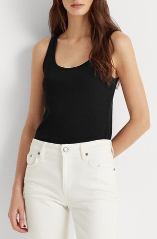 Majica bez rukava od mješavine pamuka