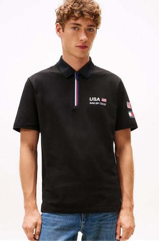 Tommy x U.S. Sail GP Team relaxed fit polo majica kratkih rukava