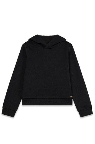 Jacquard logo sweatshirt with hood