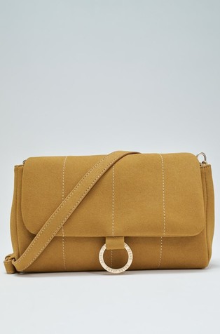 Suede effect mini bag