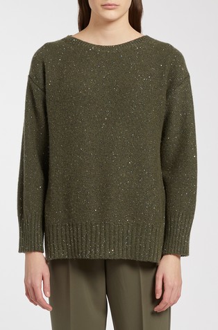 Monochrome pleten pulover od mješavine vune