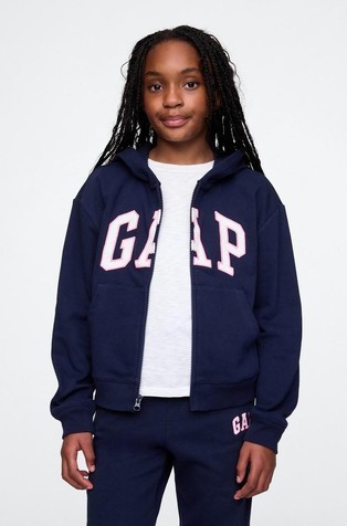 Kids Relaxed Gap Logo Zip Hoodie