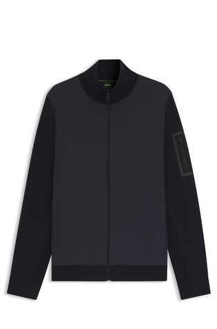 Termoregulacijski kardigan od kombinacije materijala