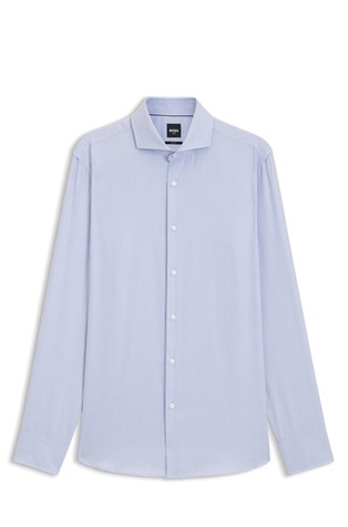 Slim fit pamučna košulja otporna na gužvanje