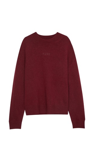 Oversized fit pleten pulover od mješavine vune