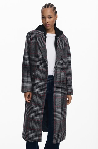 Kariran kaput s kapuljačom