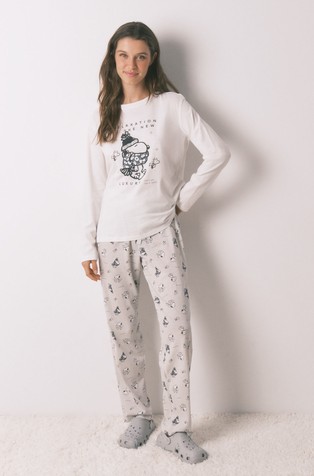 Cotton Snoopy long pyjamas
