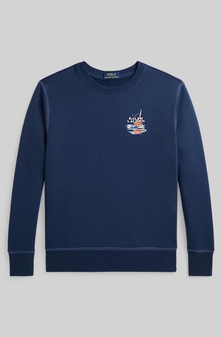 Pulover s otisnutim motivom jedrilice