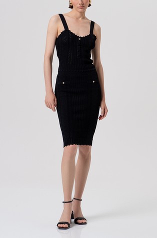 Slim fit pletena suknja